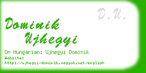 dominik ujhegyi business card